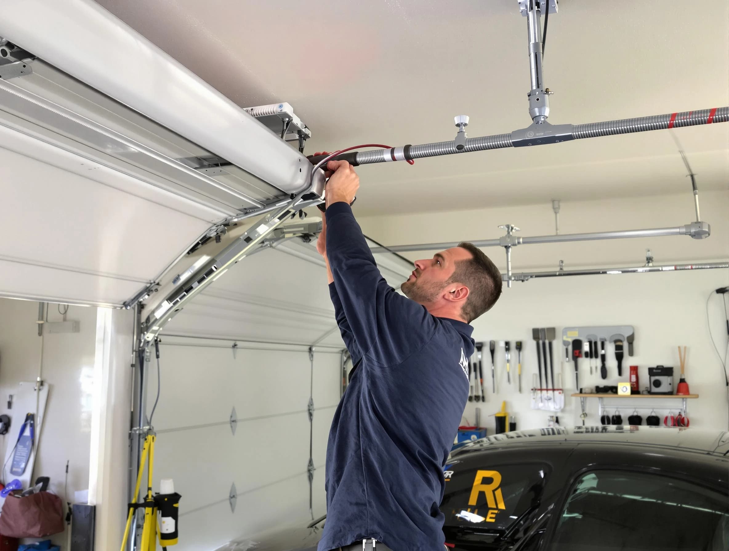 Concord Garage Door Repair technician performing garage door cable repair in Concord