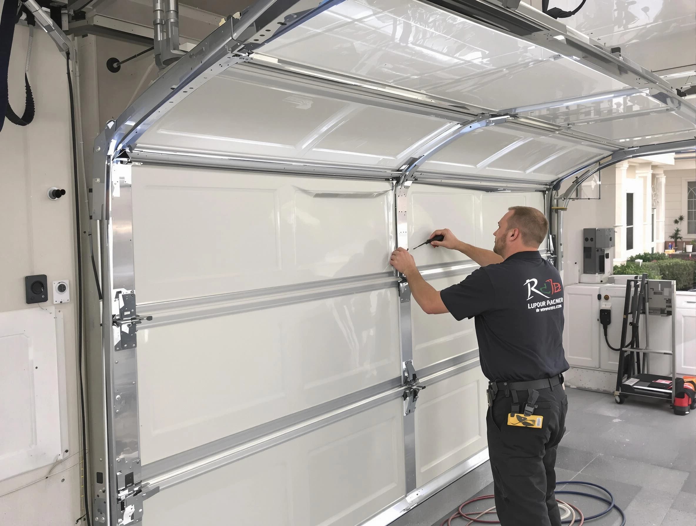 Concord Garage Door Repair professional performing panel repair in Concord